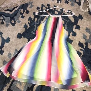 Rainbow Ella Moss Amber sleeveless kids dress